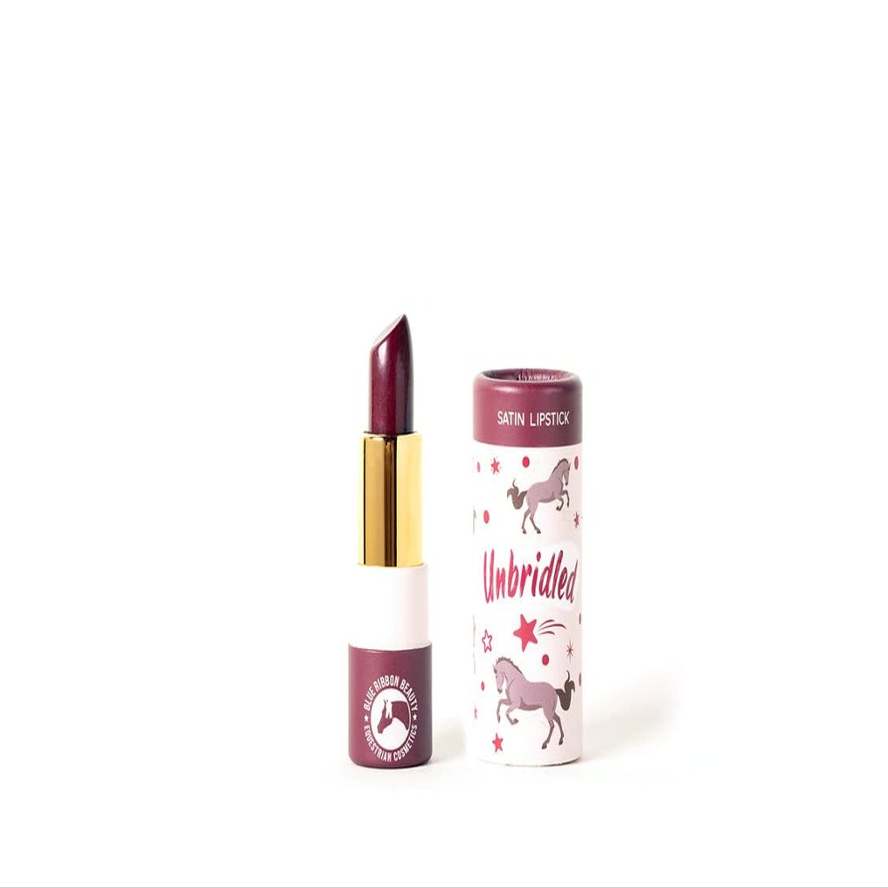 Blue Ribbon Beauty Equestrian Cosmetics Equine Themed Satin Lipstick - Unbridled