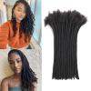 10 Inch 20strands Loc Extensions Human Hair Man/Women 0.6cm Width 100% Full Handmade Permanent Dreadlock Extensions Human Hair An Be Dyed Bleached Curled (10Inch,Natural Black) view 1