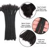 10 Inch 20strands Loc Extensions Human Hair Man/Women 0.6cm Width 100% Full Handmade Permanent Dreadlock Extensions Human Hair An Be Dyed Bleached Curled (10Inch,Natural Black) view 2