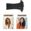 10 Inch 20strands Loc Extensions Human Hair Man/Women 0.6cm Width 100% Full Handmade Permanent Dreadlock Extensions Human Hair An Be Dyed Bleached Curled (10Inch,Natural Black) view 3