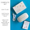 Alice & Bella Mini UV Nail Lamp - Portable USB LED Dryer for Semi-Cured Gel Strips, Travel Nail Curing Light, 90s Timer, Foldable Design view 3