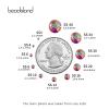 Beadsland 2880pcs Flat Back Crystal Rhinestones Round Gems for Nail Art and Craft Glue Fix, Crystal AB,SS16,3.8-4.0mm view 3