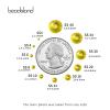 Beadsland 2880pcs Flat Back Crystal Rhinestones Round Gems for Nail Art and Craft Glue Fix,Lemon Yellow,SS20,4.6-4.8mm view 3