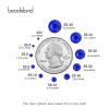 Beadsland 2880pcs Flat Back Crystal Rhinestones Round Gems for Nail Art and Craft Glue Fix,Sapphire,SS20,4.6-4.8mm view 3