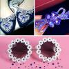 Beadsland 2880pcs Flat Back Crystal Rhinestones Round Gems for Nail Art and Craft Glue Fix,Sapphire,SS20,4.6-4.8mm view 4