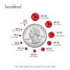 Beadsland 2880pcs Flat Back Crystal Rhinestones Round Gems for Nail Art and Craft Glue Fix,Light Siam,SS16,3.8-4.0mm view 3