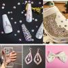 Beadsland 2880pcs Flat Back Crystal Rhinestones Round Gems for Nail Art and Craft Glue Fix, Crystal AB,SS20,4.6-4.8mm view 4