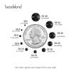 Beadsland 2880pcs Flat Back Crystal Rhinestones Round Gems for Nail Art and Craft Glue Fix,Black,SS20,4.6-4.8mm view 3