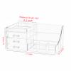 Cq acrylic 1 Pack Clear Make Up Organizer Countertop,Stackable 3 Drawers Makeup Storage,Cute Vanity Organizers for Dresser Hair Clip,Jewelry,Beauty Product Desk and Bathroom Organizers and Storage view 3
