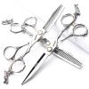 6/7/8/9 inch Professional Hair Cutting Thinning Scissors Barber Shears Hairdressing Salon Set (6-inch 3pc) view 1