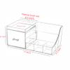 Cq acrylic1 Pack Clear Makeup Organizer Countertop,Stackable 1 Drawers Skincare Organizer,Cute Skin Care Organizer for Vanity Hair Clip,Jewelry,Beauty Product Desk and Make Up Organizers for Vanity view 2