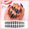 MLEN DIARY Press on Nails Coffin Medium Fake Nails Acrylic Full Cover Stick on Nails Valentines False Nails for Women and Girls (24 PCS) view 4