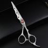 Elastic Screw Matte Hair Scissors 6 inch JP9cr18 Steel Professional Hair Cutting Scissors and thinning Scissors, Hair Modeling Tools Scissors, Suitable for Families or Barber Shops (2 pcs) view 3