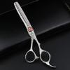 Elastic Screw Matte Hair Scissors 6 inch JP9cr18 Steel Professional Hair Cutting Scissors and thinning Scissors, Hair Modeling Tools Scissors, Suitable for Families or Barber Shops (2 pcs) view 4