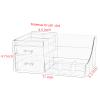 Cq acrylic 1 Pack Clear Skincare Organizer for Vanity,Stackable 2 Drawers Make Up Organizer,Cute Cosmetic Organizer for Vanity Jewelry,Hair Clip,Beauty,Skincare Product Dresser Acrylic Desk Organizer view 2