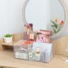 Cq acrylic 1 Pack Clear Skincare Organizer for Vanity,Stackable 2 Drawers Make Up Organizer,Cute Cosmetic Organizer for Vanity Jewelry,Hair Clip,Beauty,Skincare Product Dresser Acrylic Desk Organizer view 4
