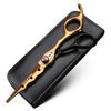 Elastic Screw Hair Clippers 6 inch JP9cr18 Steel Professional Hair Cutting Scissors and thinning Scissors, Hair Modeling Tool Scissors, Suitable for Families or Barber Shops (2 pcs) view 2