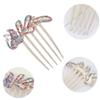 FZBNSRKO Crystal Bride Wedding Hair Comb,5 Pack Bridal Hair Clips Colorful Rhinestone Flowers Hair Comb Crystal Bride Hair Accessories for Women and Girls(Random Color) view 3