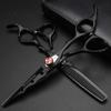 XUANFENG Black Elastic Screw Hair Scissors, Suitable for Family or Barber Shop, 6 inch 9cr18 Steel Professional Hair Cutting Scissors and thinning Scissors (2 pcs) view 3