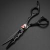 XUANFENG Black Elastic Screw Hair Scissors, Suitable for Family or Barber Shop, 6 inch 9cr18 Steel Professional Hair Cutting Scissors and thinning Scissors (2 pcs) view 4