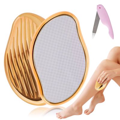 Crystal Hair Eraser,Simple and Fast Magic Hair EraserSuitable for the Painless Hair Eraser for Women and Men's Arms, Legs and Back Crystal Hair RemoverEquipped with a Folding Nail File