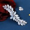 Missgrace Bride Wedding Prom Sparkling Simple Zircon Side Hair Comb Crystal Rhinestones Flower Hair Comb Clips Bridal Hair Accessories Hair Piece for Women view 1