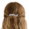 Missgrace Bride Wedding Prom Sparkling Simple Zircon Side Hair Comb Crystal Rhinestones Flower Hair Comb Clips Bridal Hair Accessories Hair Piece for Women view 2