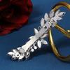 Missgrace Bride Wedding Prom Sparkling Simple Zircon Side Hair Comb Crystal Rhinestones Flower Hair Comb Clips Bridal Hair Accessories Hair Piece for Women view 4