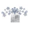 Missgrace Silver Bride Wedding Prom Sparkling Simple Zircon Side Hair Comb Crystal Rhinestones Flower Hair Comb Clips Bridal Hair Accessories Hair Piece for Women and Girls view 4