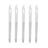 MiJunHD 5Pcs Silver Stainless Steel Double Side Nail File Buffer Manicure Files for Salon and Home view 1