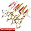 6/7/8/9 inch Hair Cutting Scissors Professional Home Haircutting Barber Salon Shears Kit with Case for Men/Women(lLarge) (6 inch 4pc) view 2