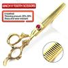 6/7/8/9 inch Hair Cutting Scissors Professional Home Haircutting Barber Salon Shears Kit with Case for Men/Women(lLarge) (6 inch 4pc) view 4