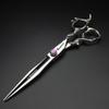 6/7/8/9 inch Hair Cutting Scissors Professional Home Haircutting Barber Salon Shears Kit with Case for Men/Women(lLarge) (8 inch flat) view 3