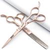 6/7/8/9 inch Hair Cutting Scissors Professional Home Haircutting Barber Salon Shears Kit with Case for Men/Women(lLarge) (6 inch 2pc-A) view 1