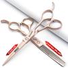 6/7/8/9 inch Hair Cutting Scissors Professional Home Haircutting Barber Salon Shears Kit with Case for Men/Women(lLarge) (6 inch 2pc-A) view 2