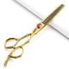 7 Hair cutting Scissors/Hair scissors - Hairdresser Scissors Barber Scissors Razor Sharp Stainless Steel Shear (7-inch 2pc-A) view 4