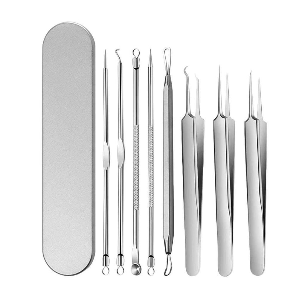 SEASD 1 Set Acne Pin Pimple Extractor Risk Free Pimple Pin Stainless Steel Blackhead Remover Pimple Extractor Care Tools