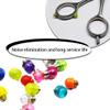 10 Pcs Hair Scissors Accessories Scissor Bumpers Silencer Mini Scissor Silencers Professional Scissors Mufflers for Salon Home Use (Random Color) view 2