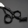 XUANFENG Dragon Handle Bearing Hair Scissors 6" 440C Steel Haircutting Scissors for Home or Barber Store Cutting Scissors and thinning Scissors (Black Cutting Scissors) view 3