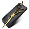 XUANFENG 6" 440C Skull Handle Hair Scissors Haircutting Scissors for Home or Barber Store Cutting Scissors and thinning Scissors (Cutting Scissors) view 1