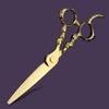 XUANFENG 6" 440C Skull Handle Hair Scissors Haircutting Scissors for Home or Barber Store Cutting Scissors and thinning Scissors (Cutting Scissors) view 3