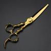 XUANFENG 6" 440C Skull Handle Hair Scissors Haircutting Scissors for Home or Barber Store Cutting Scissors and thinning Scissors (Cutting Scissors) view 4