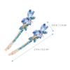 OSALADI 2pairs Rhinestone Butterfly Hair Clips for Women Barrettes Charming Accessories for Girls Styling for Parties and Everyday Wear view 2