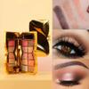 Gold Eye Shadow Eyeshadow Palette Shimmer - 10 Colors Sparkly Eyeshadow Glitter Highly Pigmented Long Lasting Waterproof Sweatproof Professional Nudes Warm Natural Neutral Smoky Cosmetic Eye (#08) view 4
