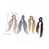 Beaupretty 4pcs Elastic Hair Ribbons Floral Design Versatile Hair Ties for Women for Daily Wear and Special Occasions Lightweight and Breathable Material Random Colors view 2