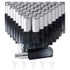 Newzoll 45Pcs 10mL Small Travel Spray Bottles - Leak Proof Refillable Mini Glass Spray Bottle for Essential Oils, Perfume, Skincare, Empty Gradient Square Fine Mist Container with Silver Lid view 1
