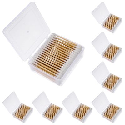 GLEAVI Disposable Makeup Cotton Swabs Cotton Buds for Beauty and Cleaning Multifunctional Applicators for Home and Salon Use