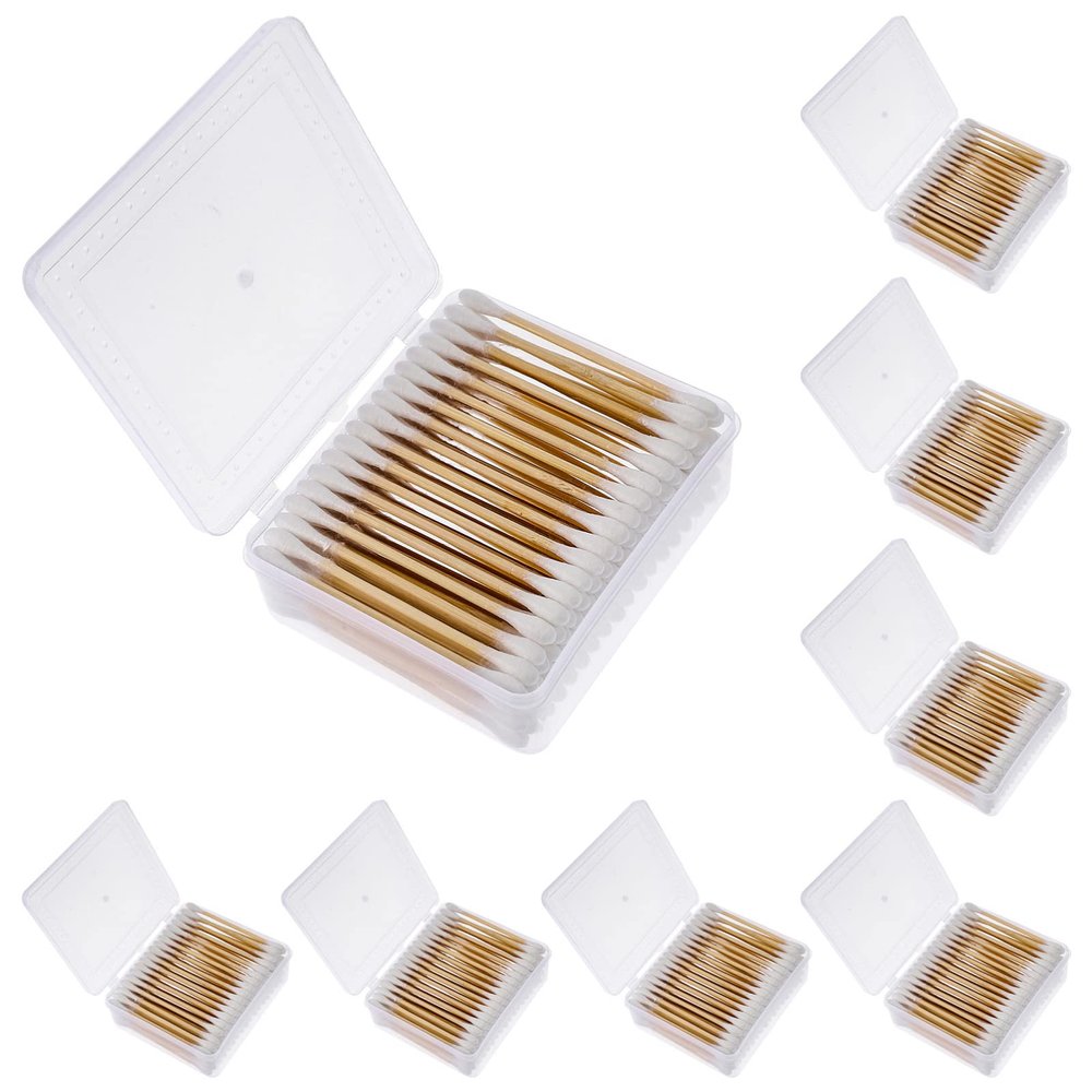 GLEAVI Disposable Makeup Cotton Swabs Cotton Buds for Beauty and Cleaning Multifunctional Applicators for Home and Salon Use