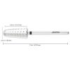 PANA 1-Way Volcano Carbide Bit 3/32" Shank Size - (Silver, Extra Coarse Grit) - Fast remove Acrylic or Hard Gel Nail Drill Bit for Manicure Pedicure Salon Professional or Beginner view 2