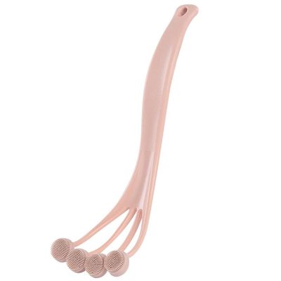 Zerodeko Shower Body Brush Handle Ergonomic Back Scrubber for Easy Bathing Exfoliation Soft Bristles for Daily Use and Relaxation Shower